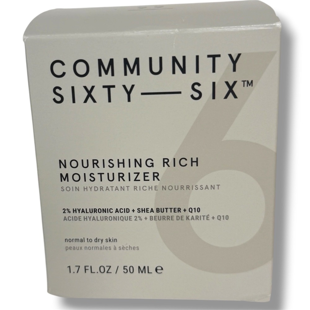 Community Sixty-Six Moisturizer Nourishing Hyaluronic Acid Shea Butter 1.7oz New